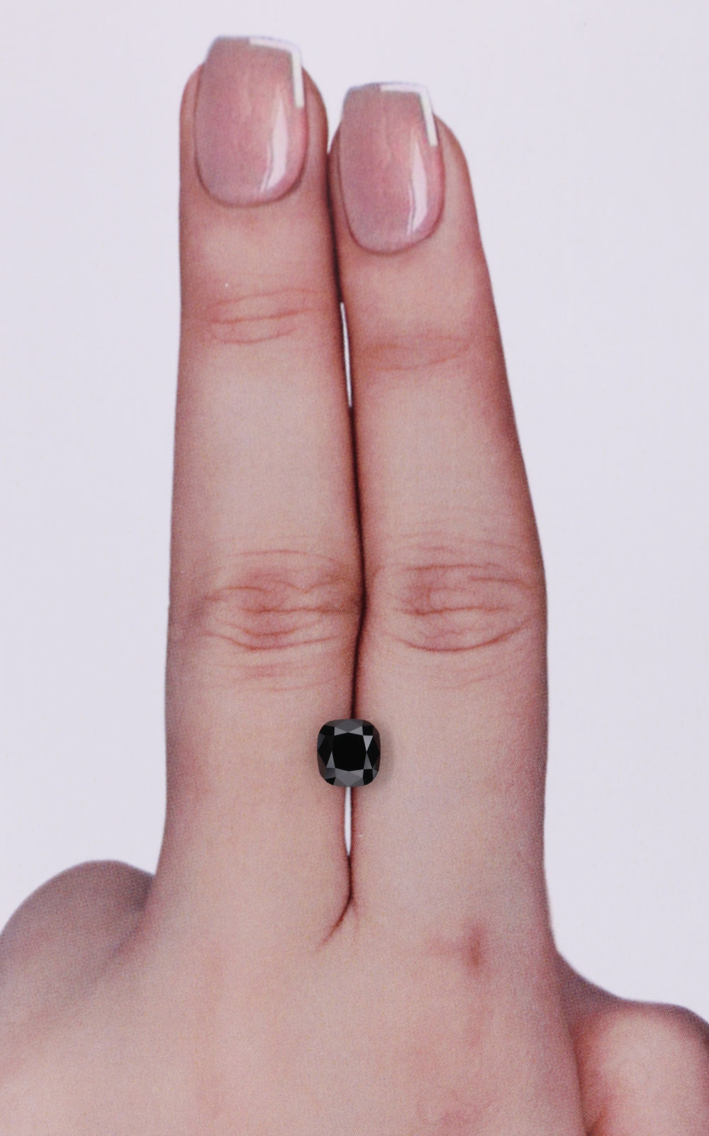 GIA 1.04 Carat Natural Fancy Black Cushion Diamond SE-9364GN