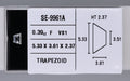 0.39 Carat Natural F VS1 Trapezoid Diamond SE-9961A