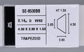 0.14 Carat Natural D VVS2 Trapezoid Diamond SE-8530BB