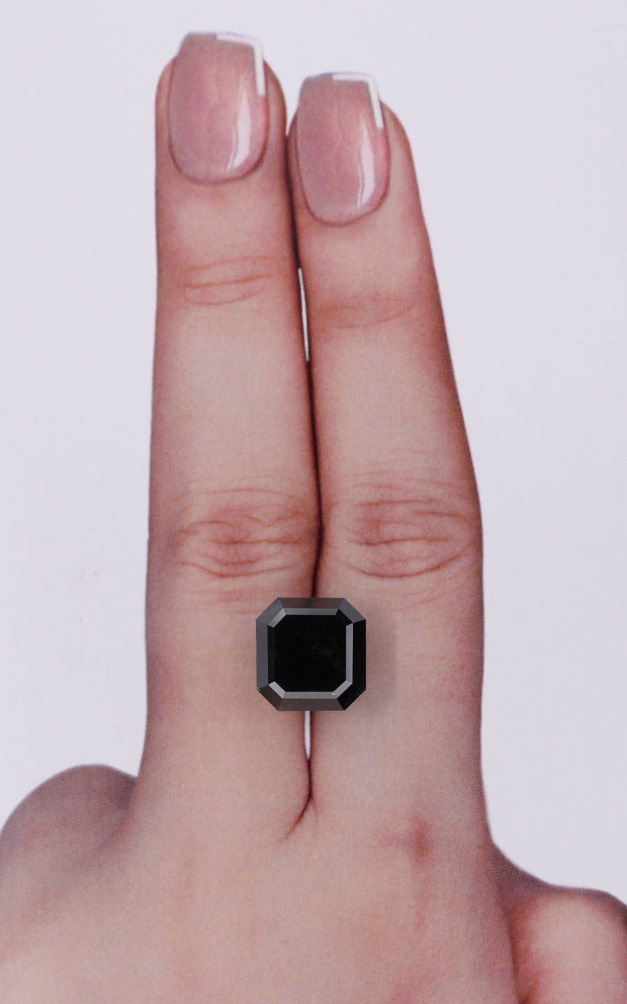 7.91 Carat Natural Fancy Black Sq emerald Diamond SE-9936