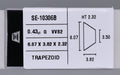 0.43 Carat Natural G VVS2 Trapezoid Diamond SE-10306B