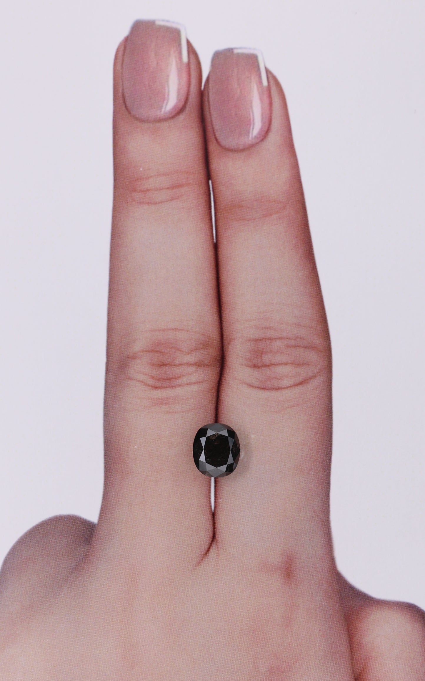 1.59 Carat Natural Fancy Black Cushion Diamond SE-10378