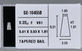 0.22 Carat Natural F VS1 Tapered baguette Diamond SE-10455B