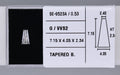 0.53 Carat Natural G VVS2 Tapered baguette Diamond SE-9523A