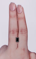 IGI 0.85 Carat Natural Fancy Black Baguette Diamond SE-10000IN