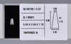 0.20 Carat Natural D VVS1 Tapered baguette Diamond SE-9872B