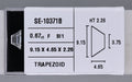 0.67 Carat Natural F SI1 Trapezoid Diamond SE-10371B