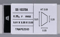 0.25 Carat Natural F VVS2 Trapezoid Diamond SE-10370A