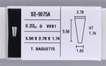 0.23 Carat Natural D VVS1 Tapered baguette Diamond SE-9075A