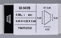0.80 Carat Natural I VS1 Trapezoid Diamond SE-9472B