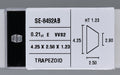 0.21 Carat Natural E VVS2 Trapezoid Diamond SE-8492AB