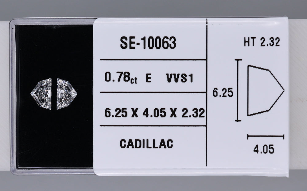 0.78 Carat Natural E VVS1 Trapezoid Diamond SE-10063