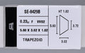 0.23 Carat Natural F VVS2 Trapezoid Diamond SE-8429BB