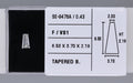 0.43 Carat Natural F VS1 Tapered baguette Diamond SE-9478A