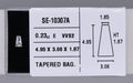 0.23 Carat Natural E VVS2 Tapered baguette Diamond SE-10307A