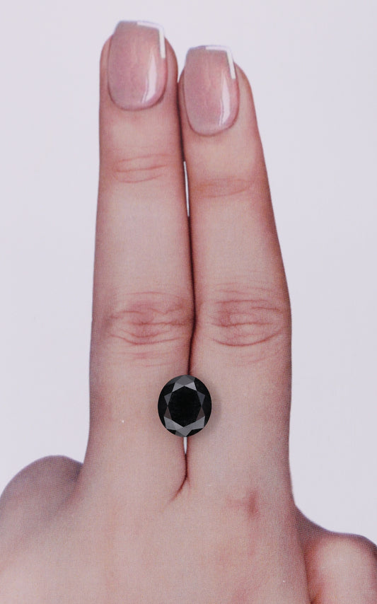 3.07 Carat Natural Fancy Black Oval Diamond SE-9829