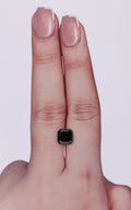 GIA 1.99 Carat Natural Fancy Black Sq emerald Diamond SE-9458GN