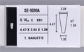 0.10 Carat Natural E VS1 Tapered baguette Diamond SE-9089A