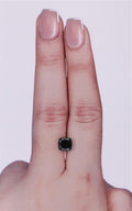 GIA 1.45 Carat Natural Fancy Black Cushion Diamond SE-9254GN