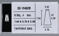 0.53 Carat Natural F VS1 Tapered baguette Diamond SE-10462B