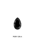 IGI 1.26 Carat Natural Fancy Black Pear Diamond SE-7960TTI