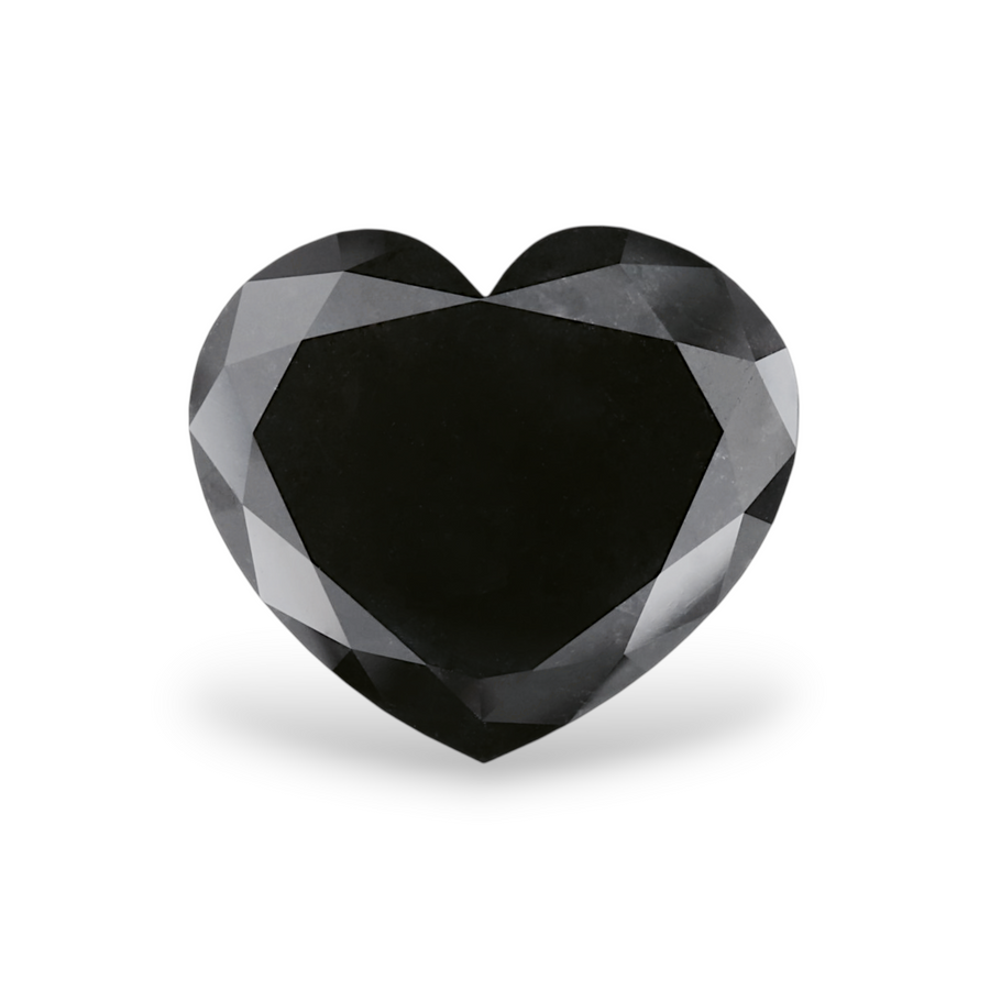 GIA 13.27 Carat Natural Fancy Black Heart Diamond SE-10029GN