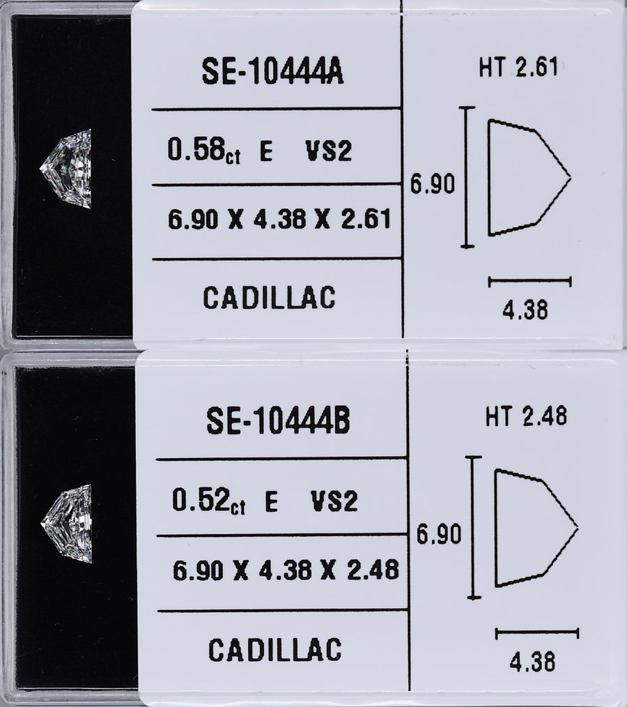 0.52 Carat Natural E VS2 Trapezoid Diamond SE-10444B