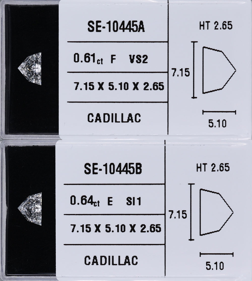 0.61 Carat Natural F VS2 Trapezoid Diamond SE-10445A
