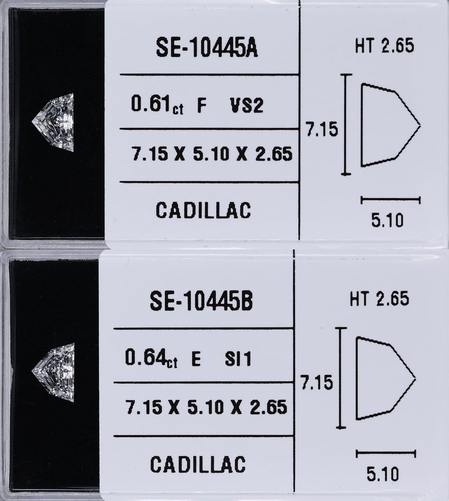 0.61 Carat Natural F VS2 Trapezoid Diamond SE-10445A