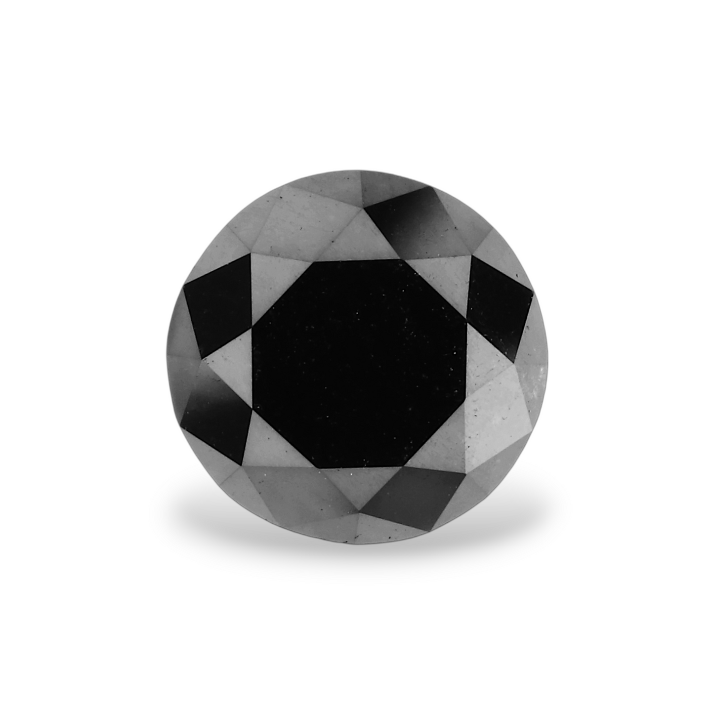 GIA 2.28 Carat Natural Fancy Black Round Diamond SE-3848GN
