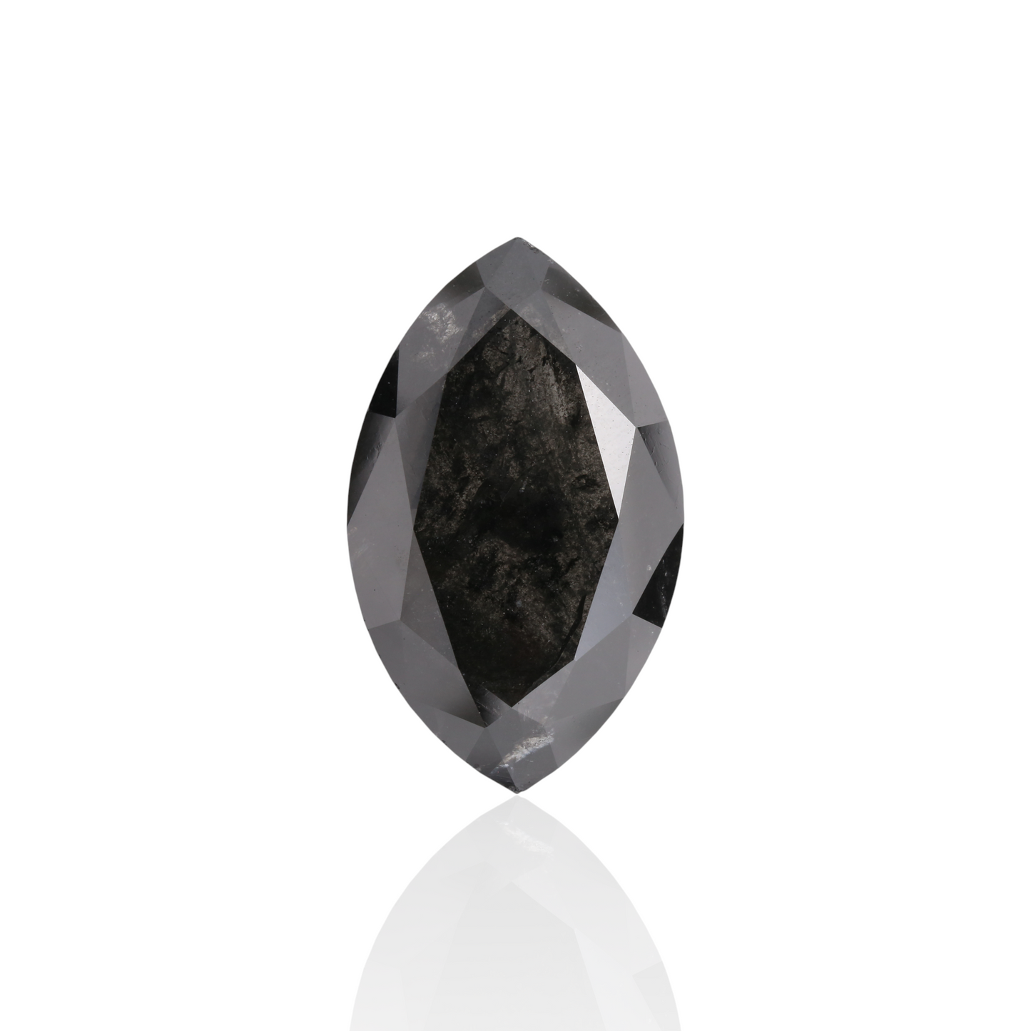 GIA 10.92 Carat Natural Fancy Black Marquise Diamond SE-4424GN