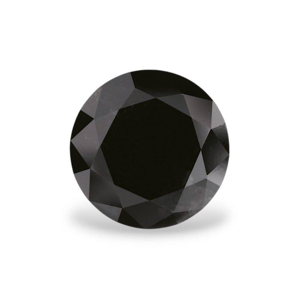GIA 1.95 Carat Natural Fancy Black Round Diamond SE-4488GN