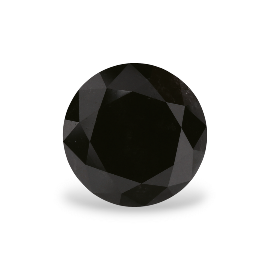 GIA 1.85 Carat Natural Fancy Black Round Diamond SE-4556GN