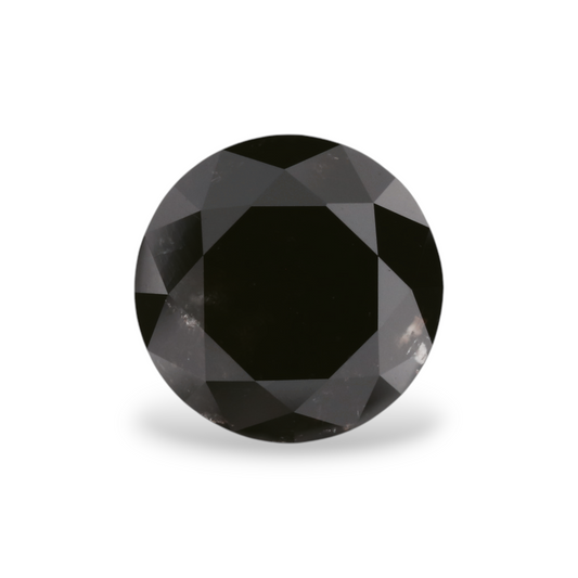 GIA 2.34 Carat Natural Fancy Black Round Diamond SE-4856GN