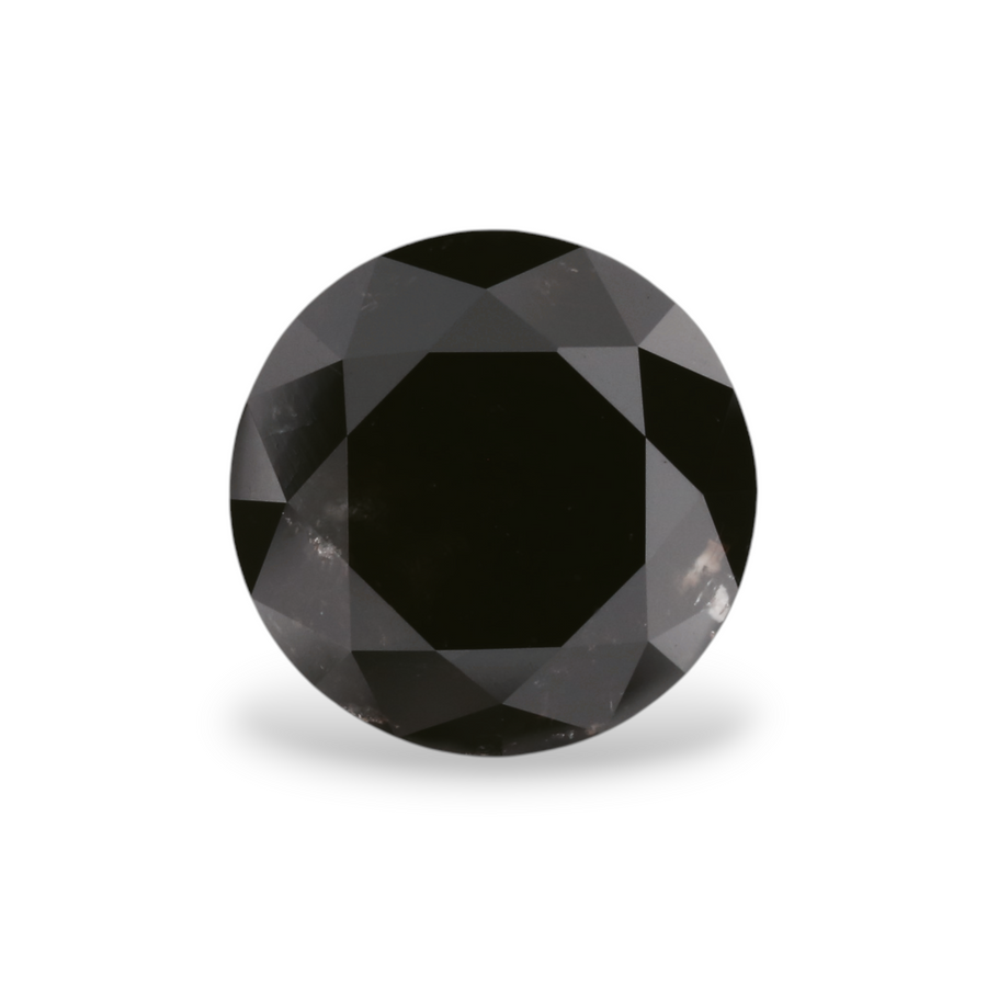 GIA 2.34 Carat Natural Fancy Black Round Diamond SE-4856GN