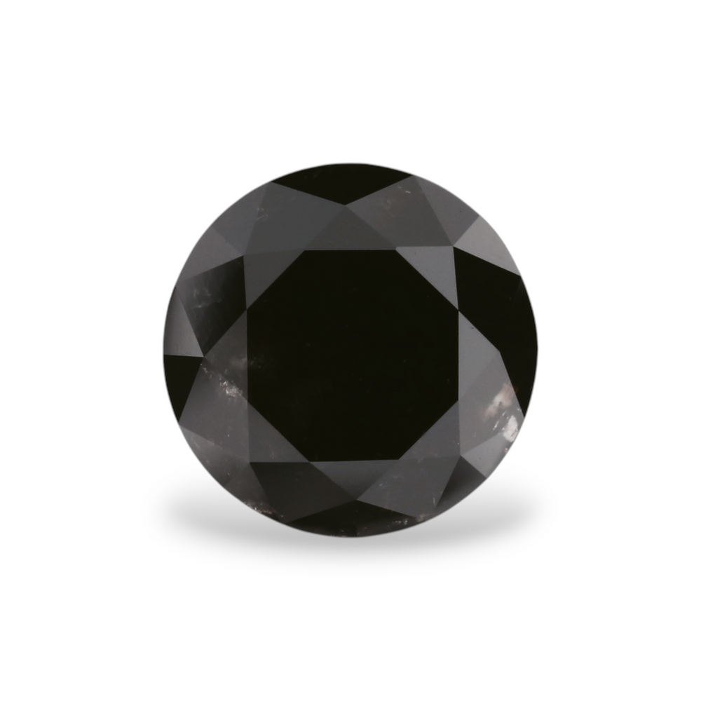 GIA 2.34 Carat Natural Fancy Black Round Diamond SE-4856GN