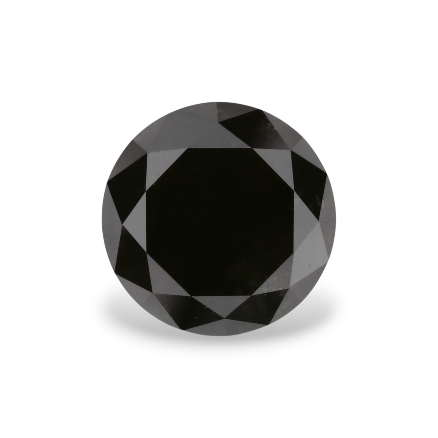 GIA 2.53 Carat Natural Fancy Black Round Diamond SE-4857GN