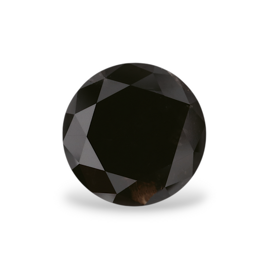 GIA 1.79 Carat Natural Fancy Black Round Diamond SE-5061GN