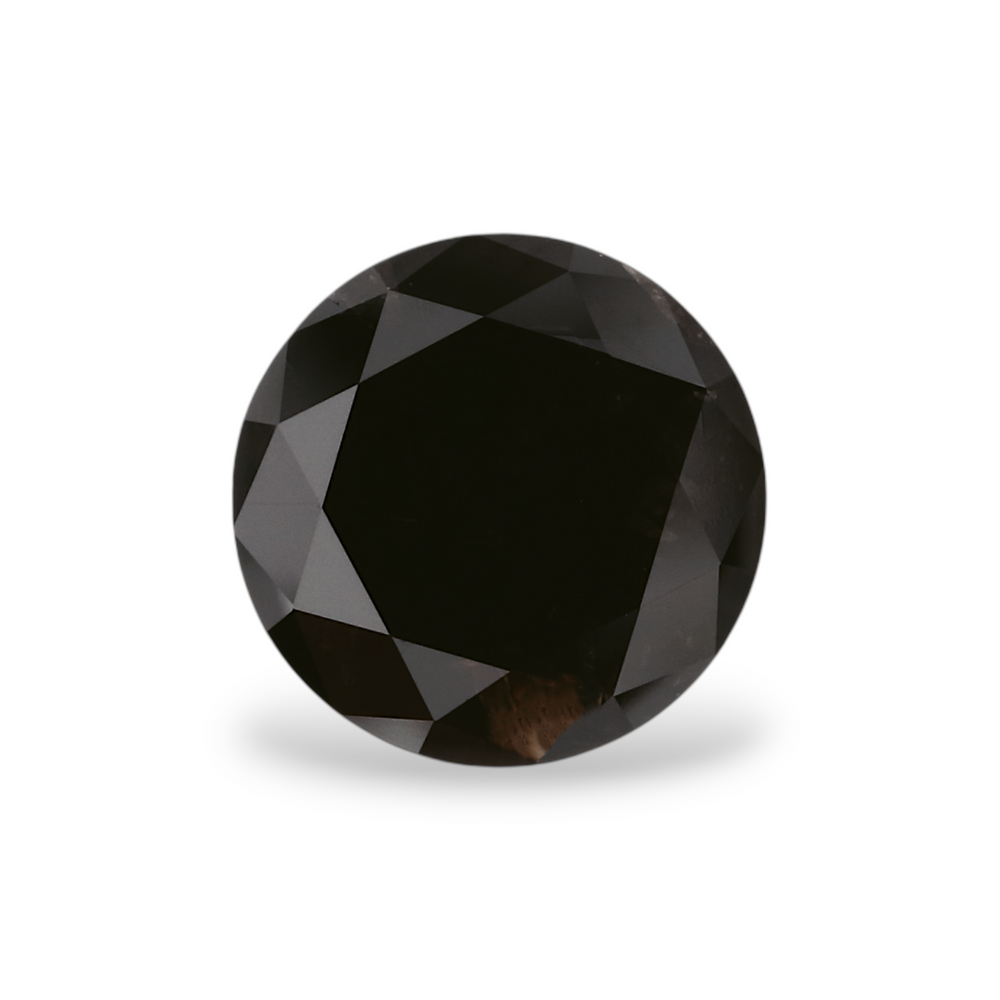 GIA 1.79 Carat Natural Fancy Black Round Diamond SE-5061GN