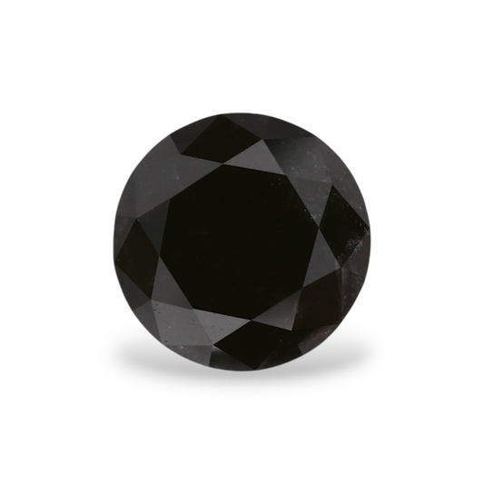 GIA 1.79 Carat Natural Fancy Black Round Diamond SE-5201GN
