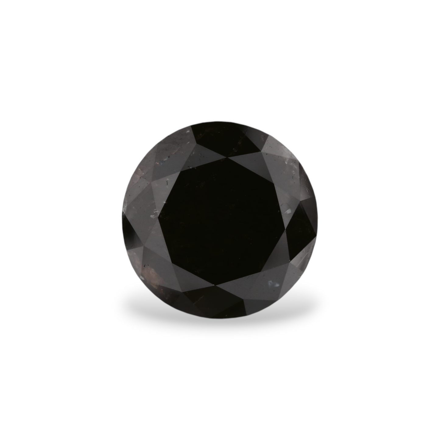 GIA 4.28 Carat Natural Fancy Black Round Diamond SE-5214GN