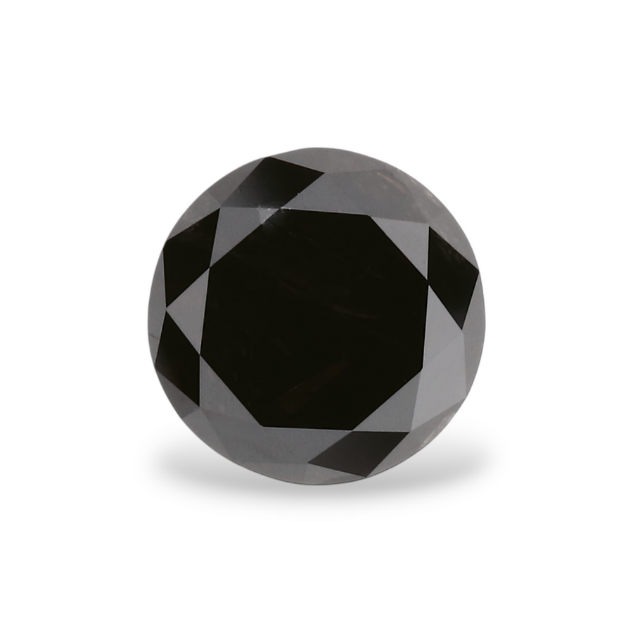 GIA 1.02 Carat Natural Fancy Black Round Diamond SE-5276GN