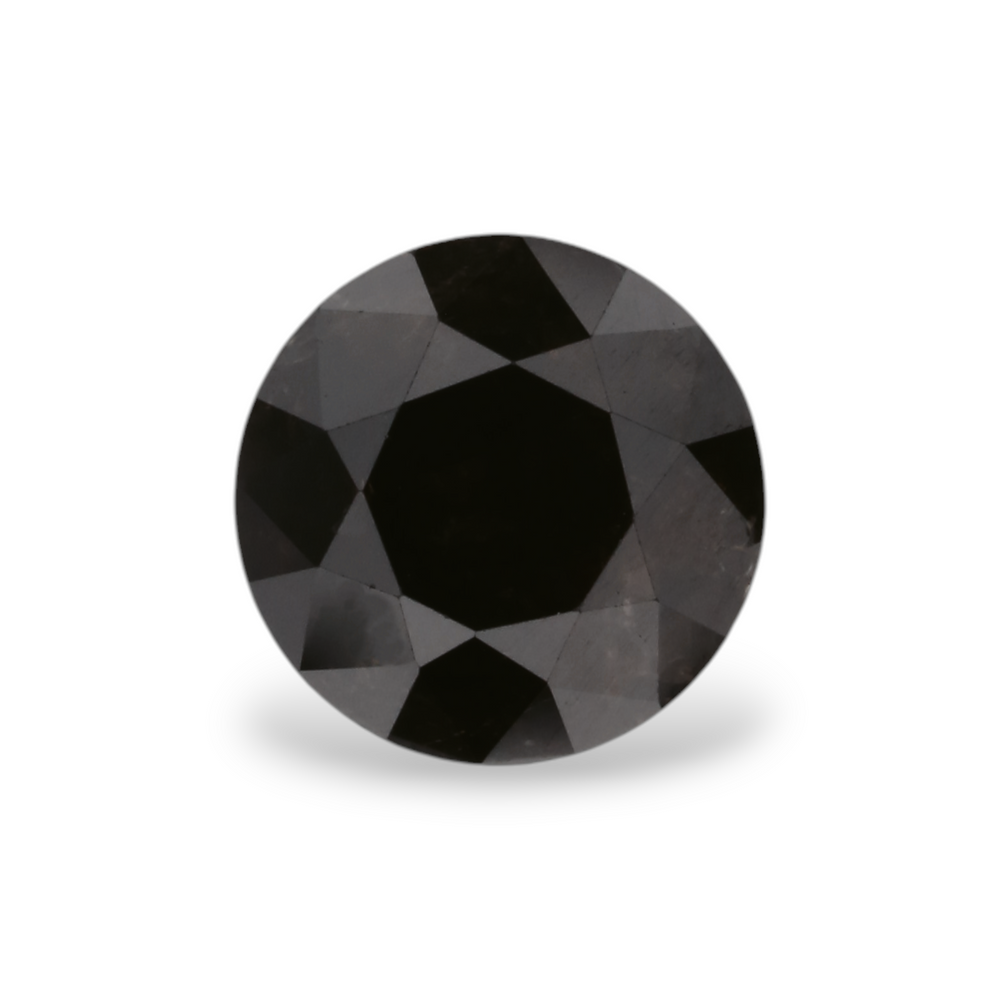 GIA 1.18 Carat Natural Fancy Black Round Diamond SE-5281GN