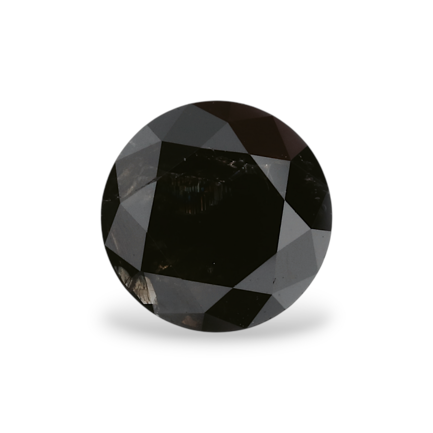GIA 1.27 Carat Natural Fancy Black Round Diamond SE-5282GN