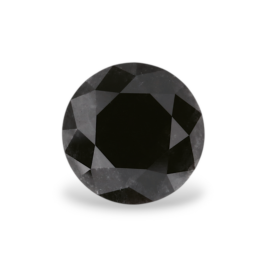 GIA 1.58 Carat Natural Fancy Black Round Diamond SE-5285GN