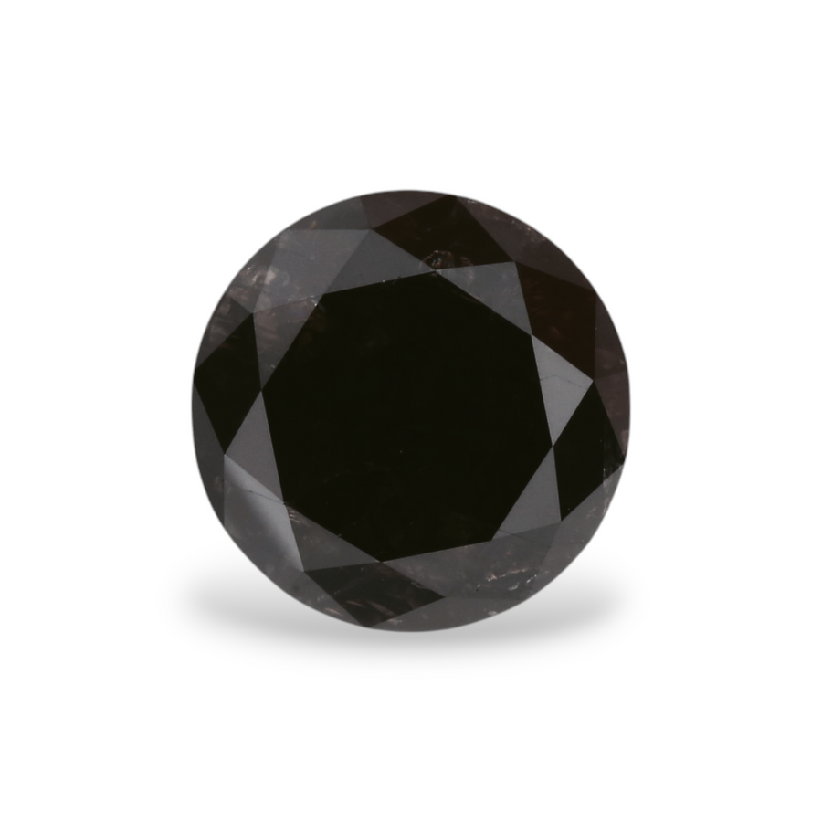 GIA 1.70 Carat Natural Fancy Black Round Diamond SE-5286GN