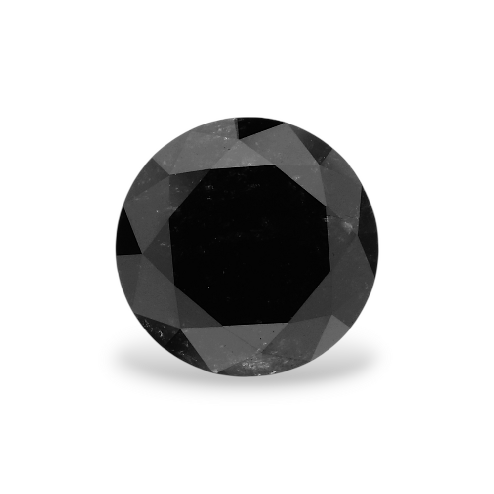 GIA 1.40 Carat Natural Fancy Black Round Diamond SE-5291GN