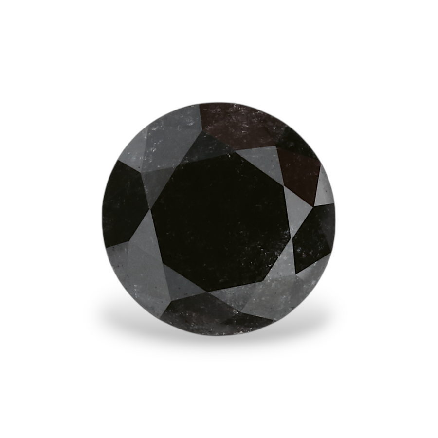 GIA 1.35 Carat Natural Fancy Black Round Diamond SE-5305GN