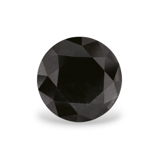 GIA 1.95 Carat Natural Fancy Black Round Diamond SE-5309GN