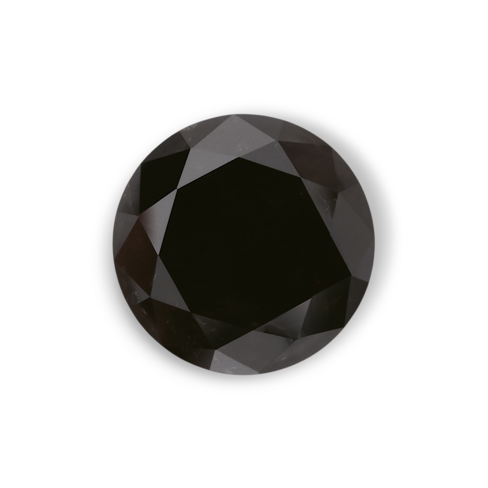GIA 2.32 Carat Natural Fancy Black Round Diamond SE-5310GN